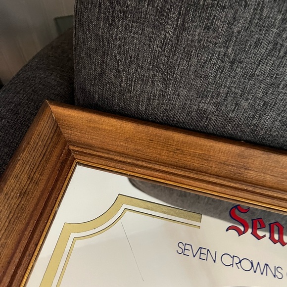 Beautiful bar mirror, Seagram’s seven crowns of sports collection, Chicago cubs - Picture 7 of 16